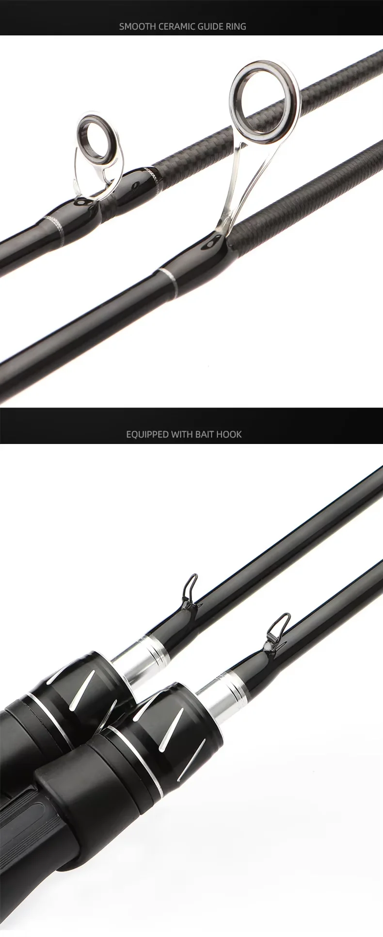 Cheery Wholesale Fishing Rod Black Warrior Carbon Fiber Lure Rod - view 13