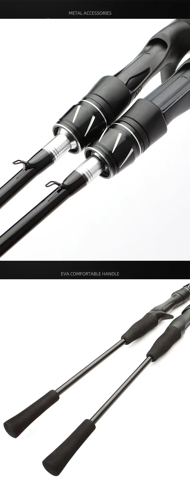 Cheery Wholesale Fishing Rod Black Warrior Carbon Fiber Lure Rod - view 14