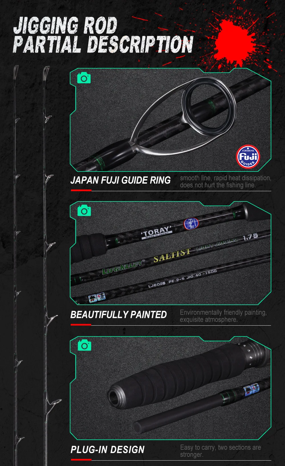 Lurekiller Nearshore Sea Rod Lightweight Iron None Various - view 7