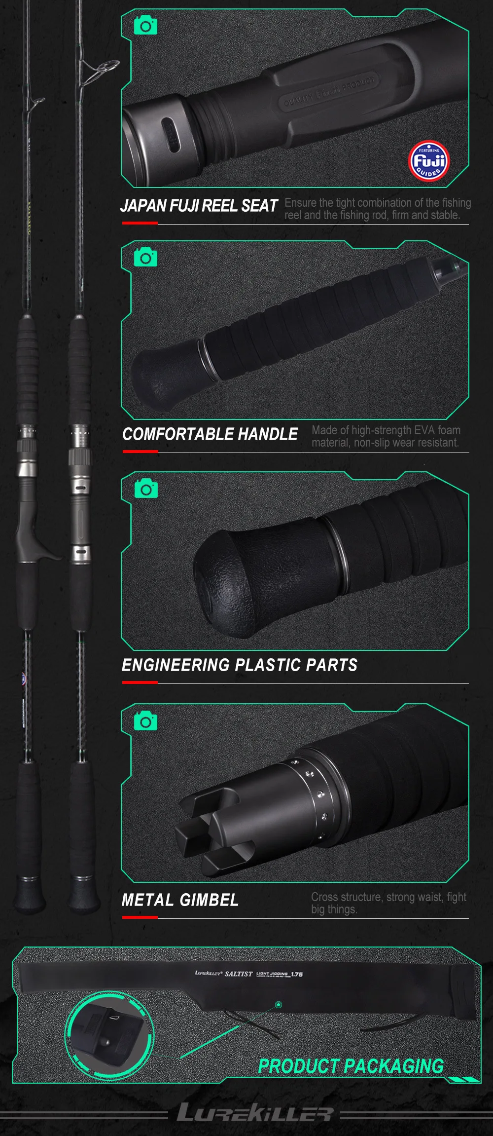 Lurekiller Nearshore Sea Rod Lightweight Iron None Various - view 13