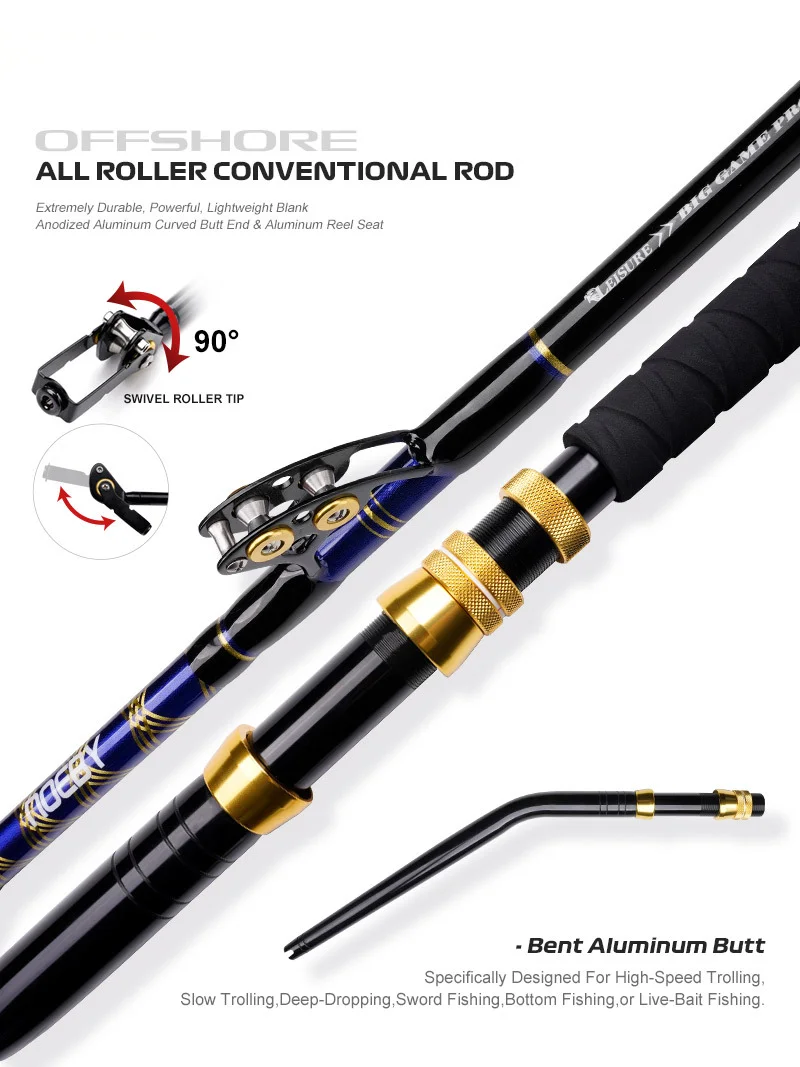 Deep Sea Towing Fiberglass Fishing Rod Various Fishing Rod - view 2