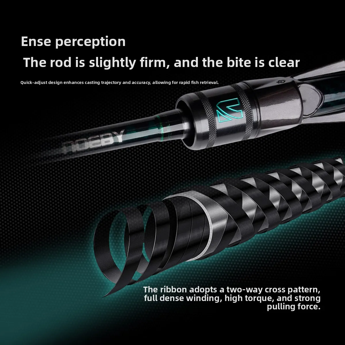 Worm Rod Fast Adjustment Long Throw Carbon Fishing Rod - view 4