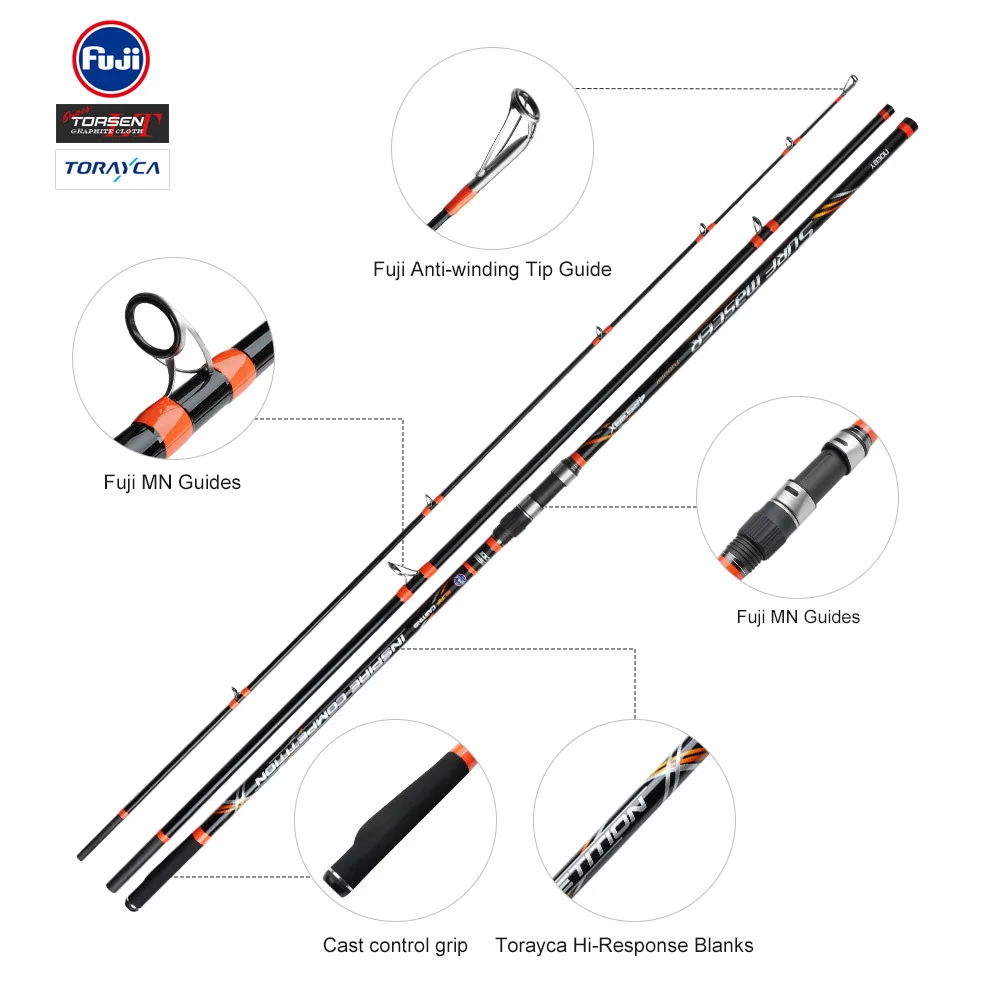 425 Meters Carbon Plug in Long Carbon Fishing Rod - view 2