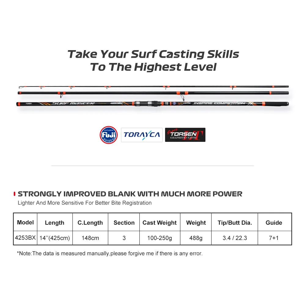 425 Meters Carbon Plug in Long Carbon Fishing Rod - view 3