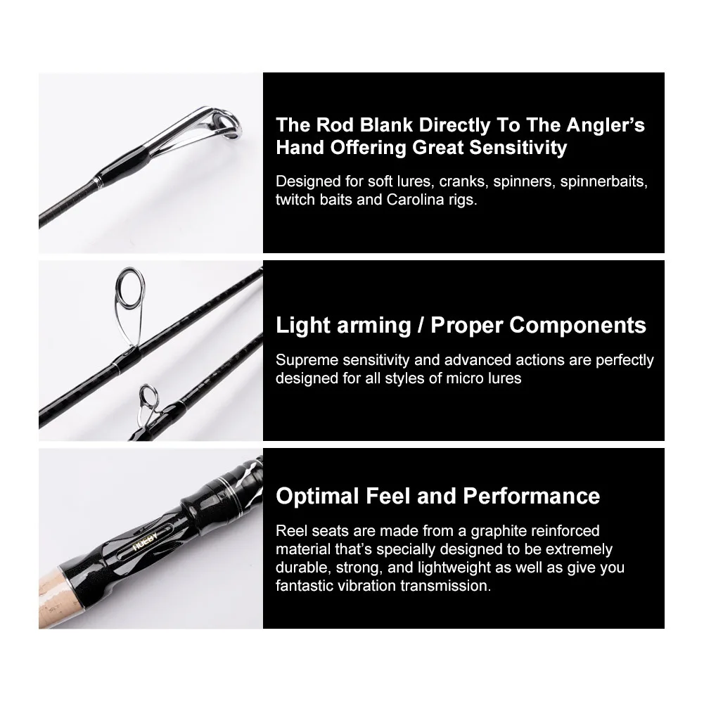 K7 Medium Hardness Straight Handle Carbon Carbon Fishing Rod - view 4
