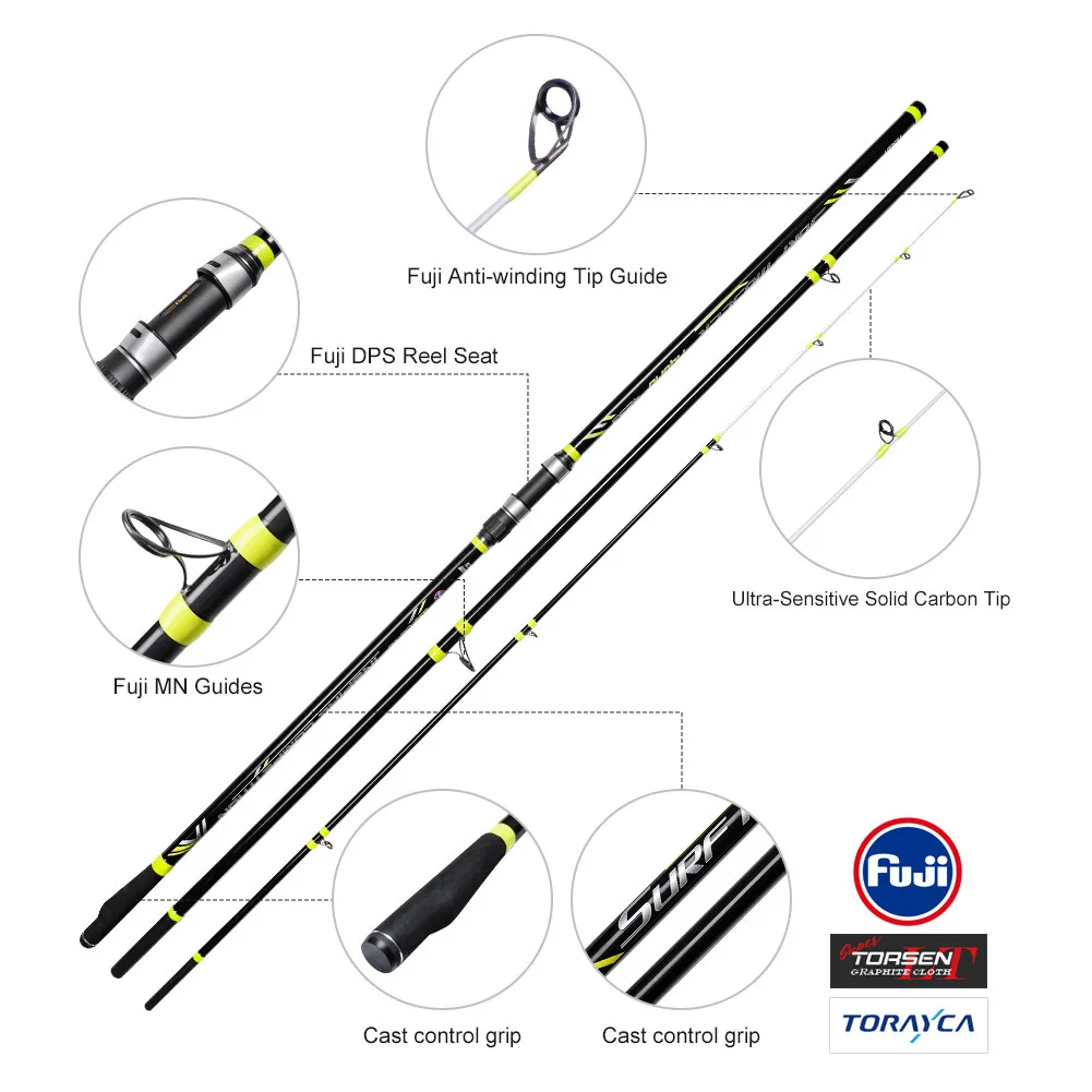 Plug in Rod Carbon Three section Carbon Fishing Rod - view 4