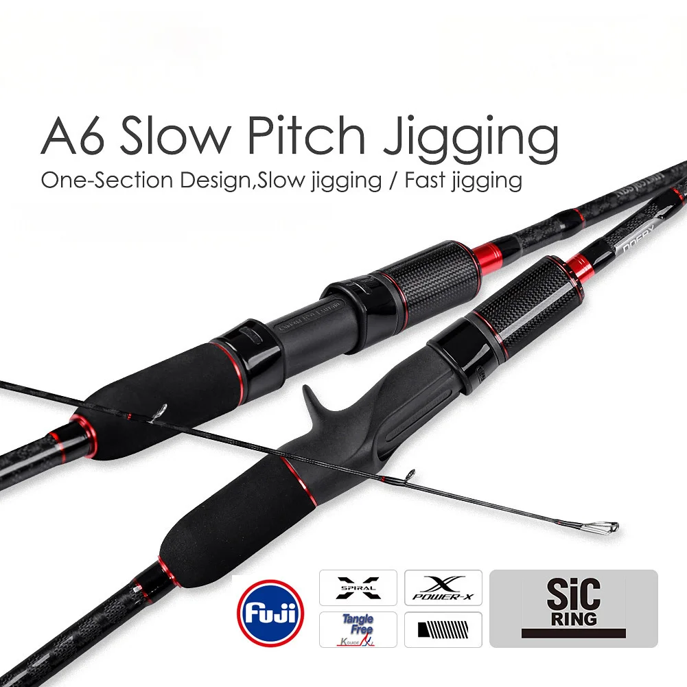 Wuji A6 Single Slow Shaking Iron Carbon Fishing Rod - view 2