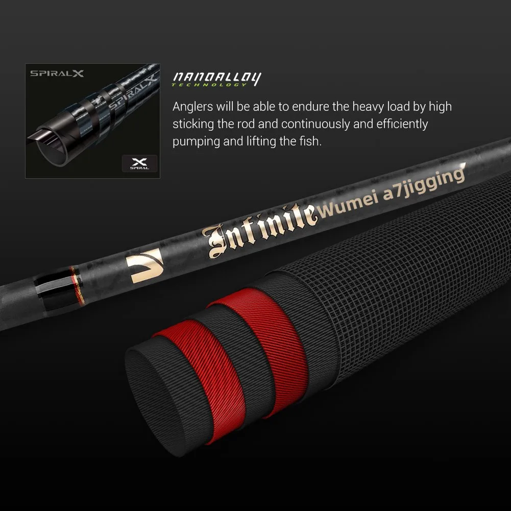 For Wuji A7 Iron Pole Lure Carbon Fishing Rod - view 3
