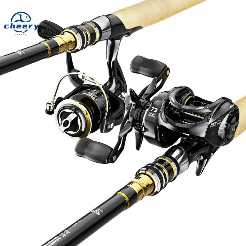 Cheery Carbon Fiber EVA Handle Saltwater
