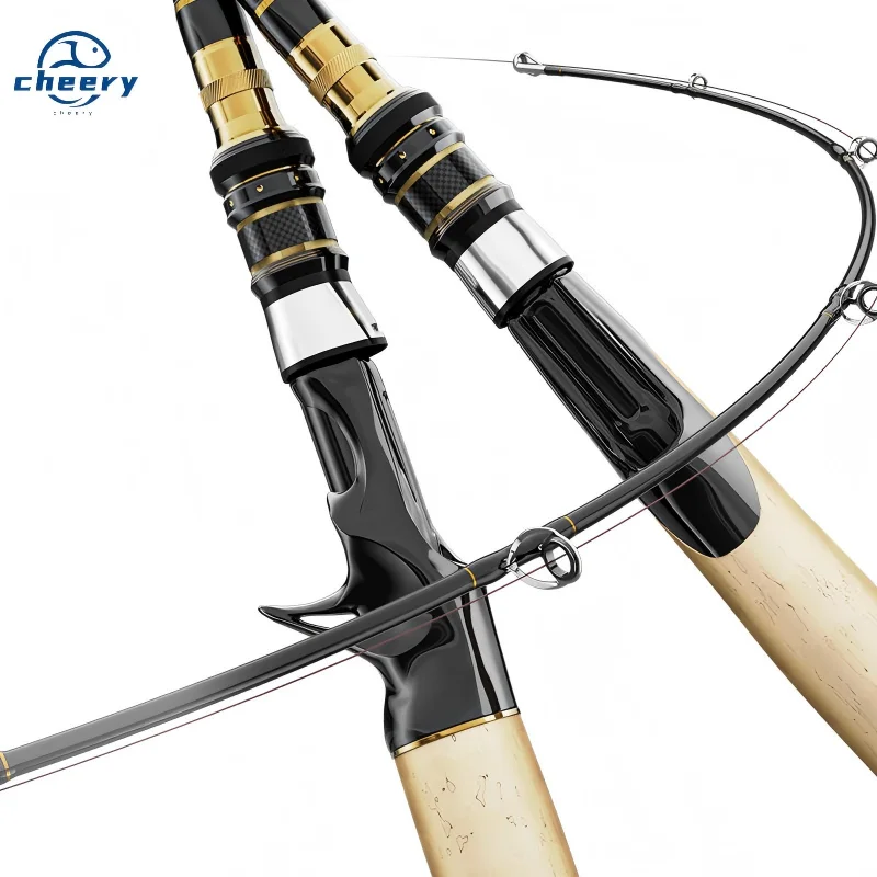 Cheery Carbon Fiber EVA Handle Saltwater Carbon Carp Rod, Lure Rod - view 2