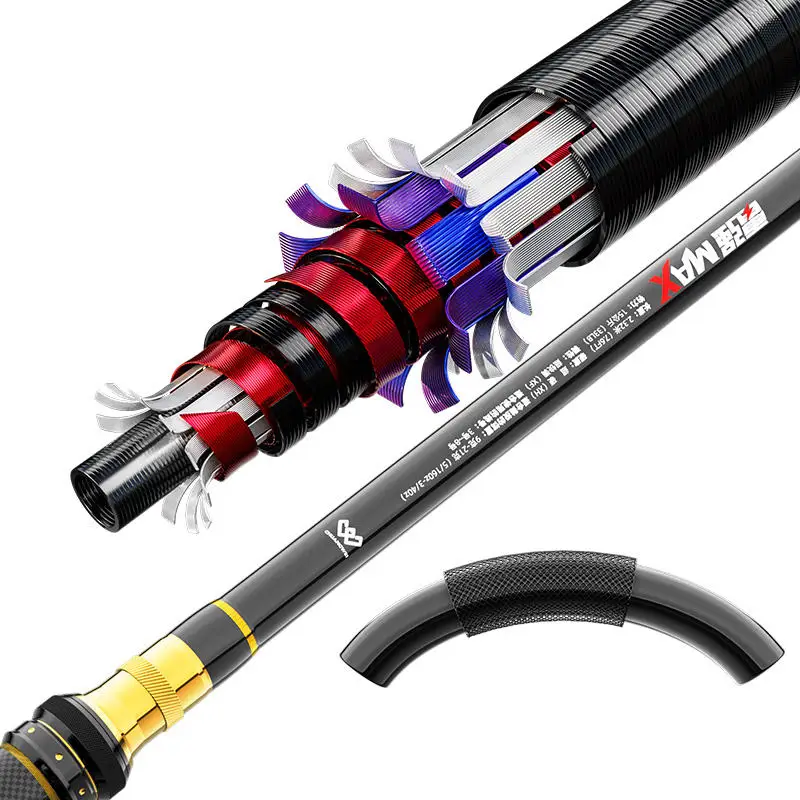 Cheery Carbon Fiber EVA Handle Saltwater Carbon Carp Rod, Lure Rod - view 11