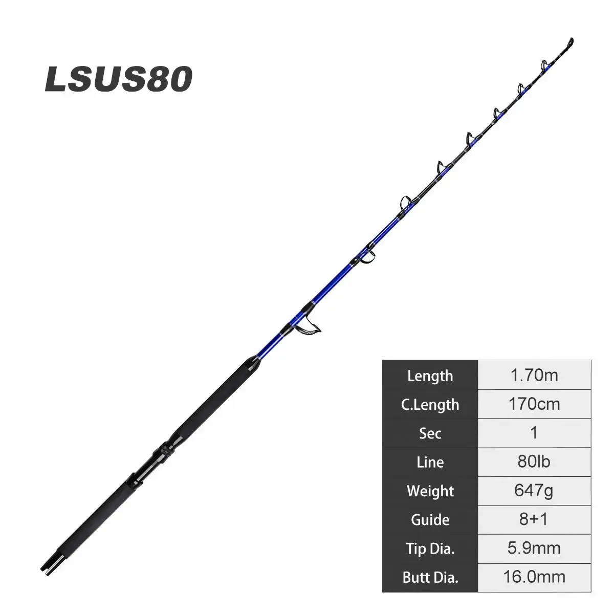 Cheery for Carbon EVA Offshore Saltwater Carbon Boat / Raft Rod - view 2