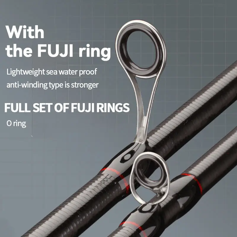 CHEERY Wholesale Lure Travel Fishing Fuji Carbon Spinning rods, Casting Rod, Travel fishing rod - view 5