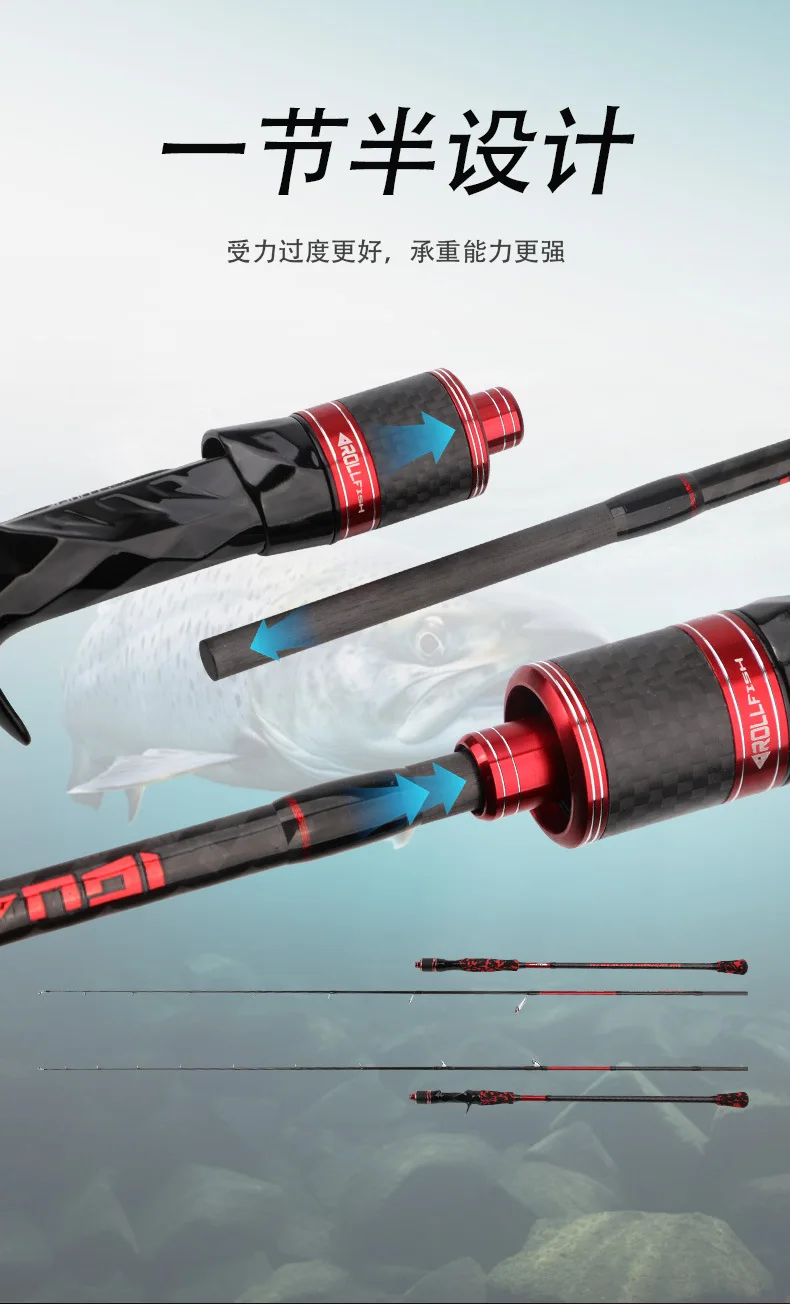 Solid Slow Jigging Tungsten Fishing Rod None None - view 13