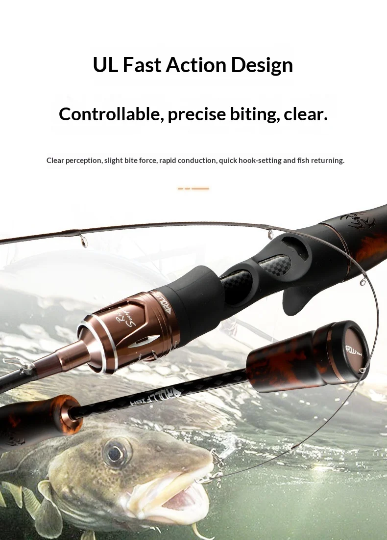 For Mandarinfish Spinning Rod Solid Wood None None - view 9