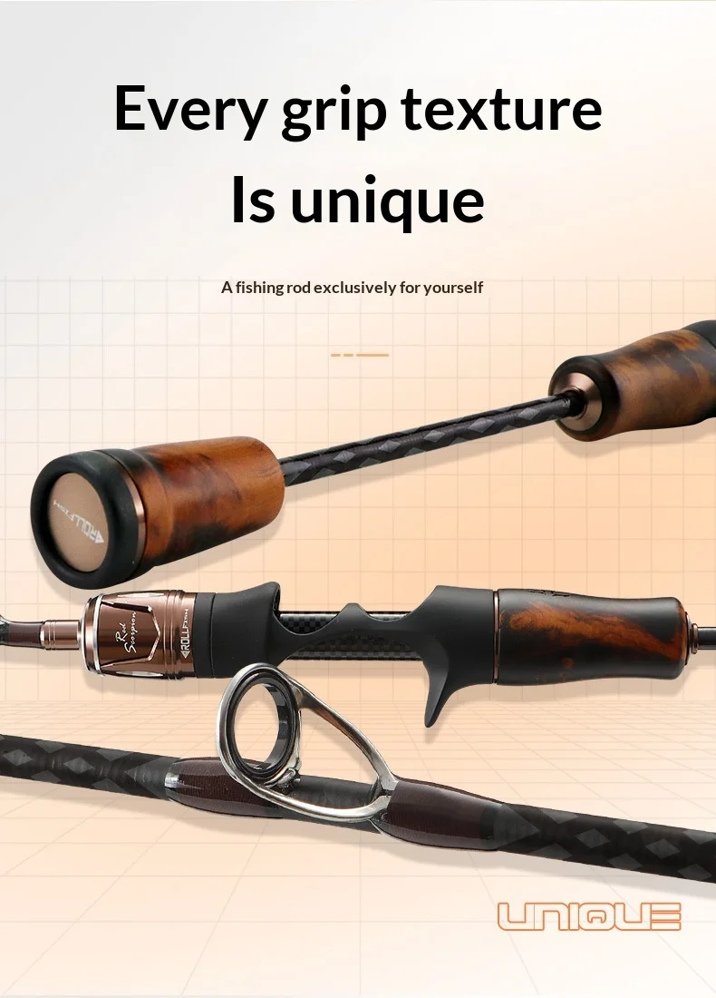 For Mandarinfish Spinning Rod Solid Wood None None - view 11