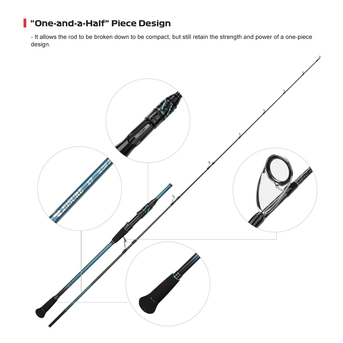 23 Carbon Slow Shaking Fishing Rod Carbon Fishing Rod - view 3