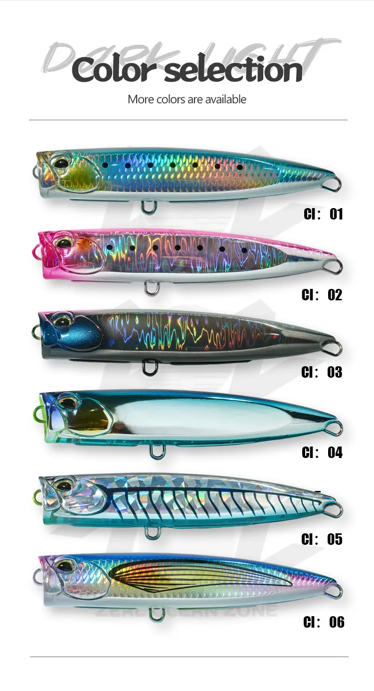 Cheery ABS Plastic Hard Slim Popper ABS Popper Lure - view 8