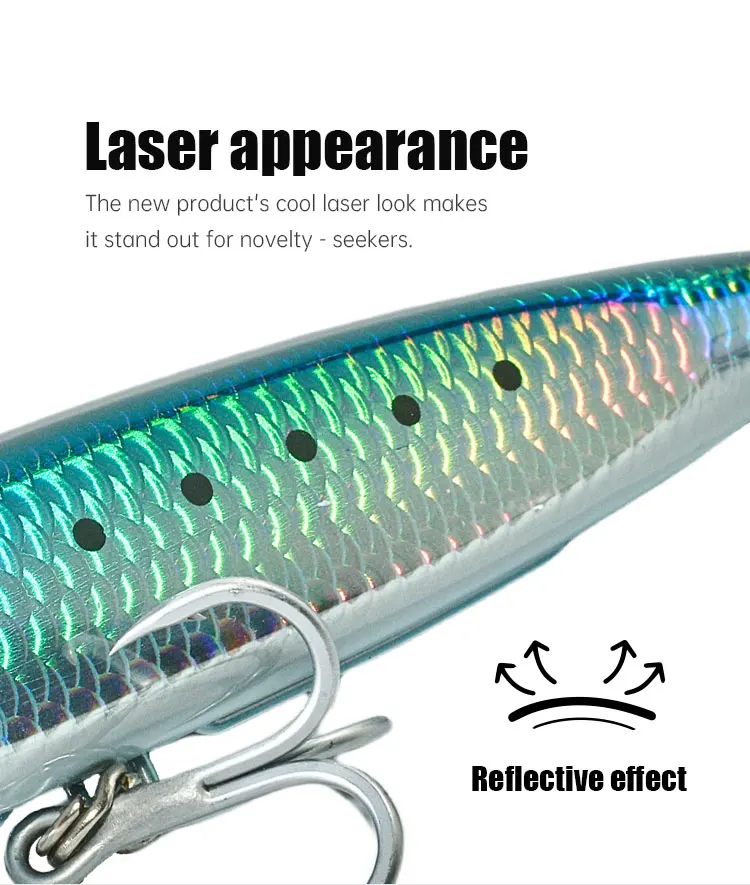 Cheery ABS Plastic Hard Slim Popper ABS Popper Lure - view 12