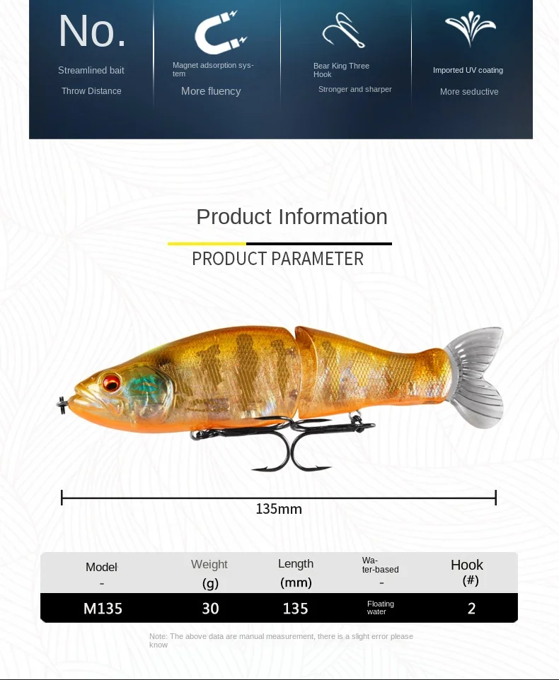 Cheery Lure M135 Bottom Bait 13 ABS Lure Accessories - view 8