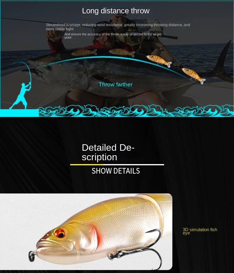 Cheery Lure M135 Bottom Bait 13 ABS Lure Accessories - view 10