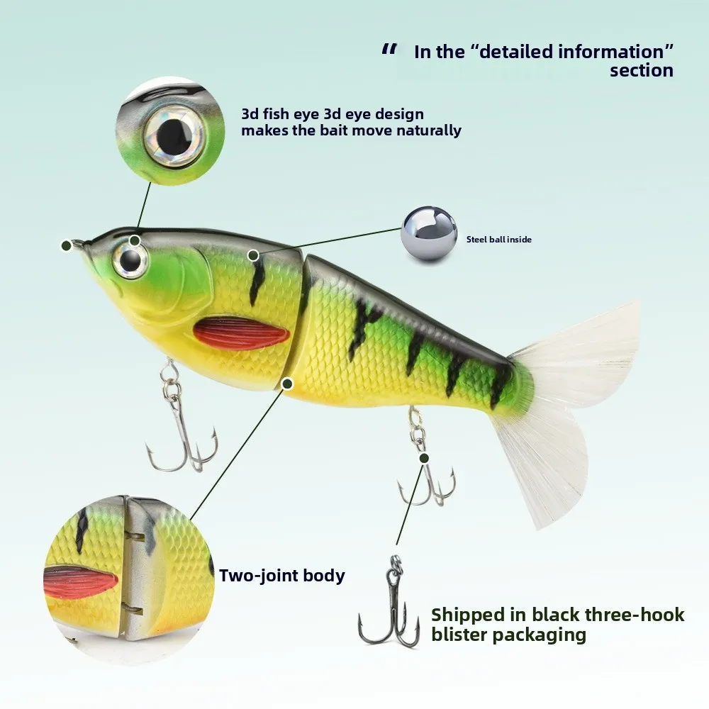 S Shaped Swimming Slow Sinking Multi Plastic Lure Accessories - view 3