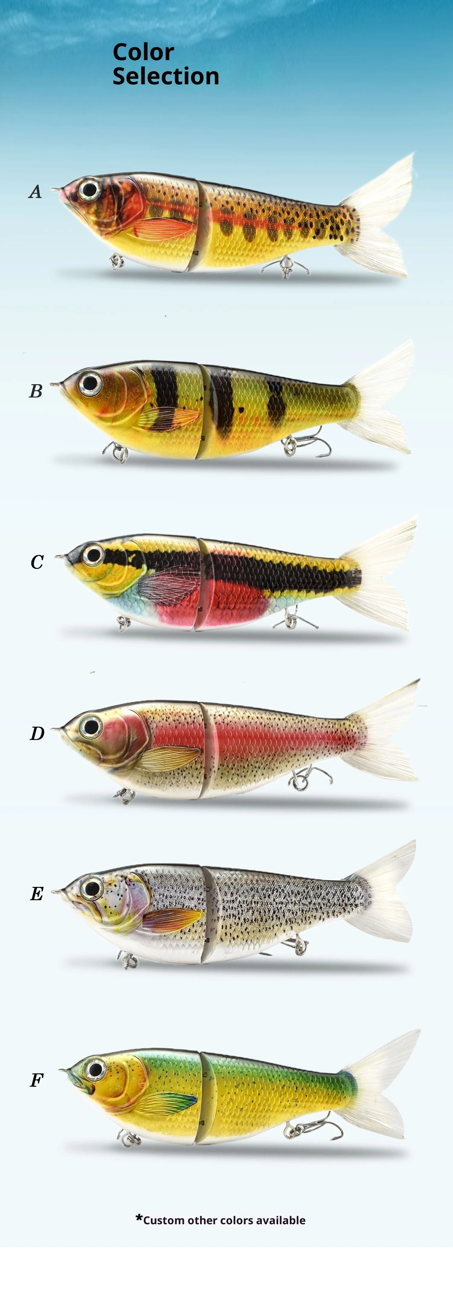 S Shaped Swimming Slow Sinking Multi Plastic Lure Accessories - view 12