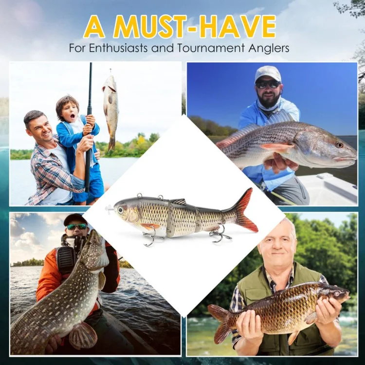 Cheery 130mm Multi Segment Fishing Lure Silicone Hard Lure - view 27