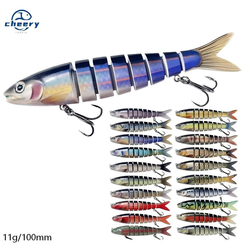 Cherry Bass Trout Multi Jointed Swimbait