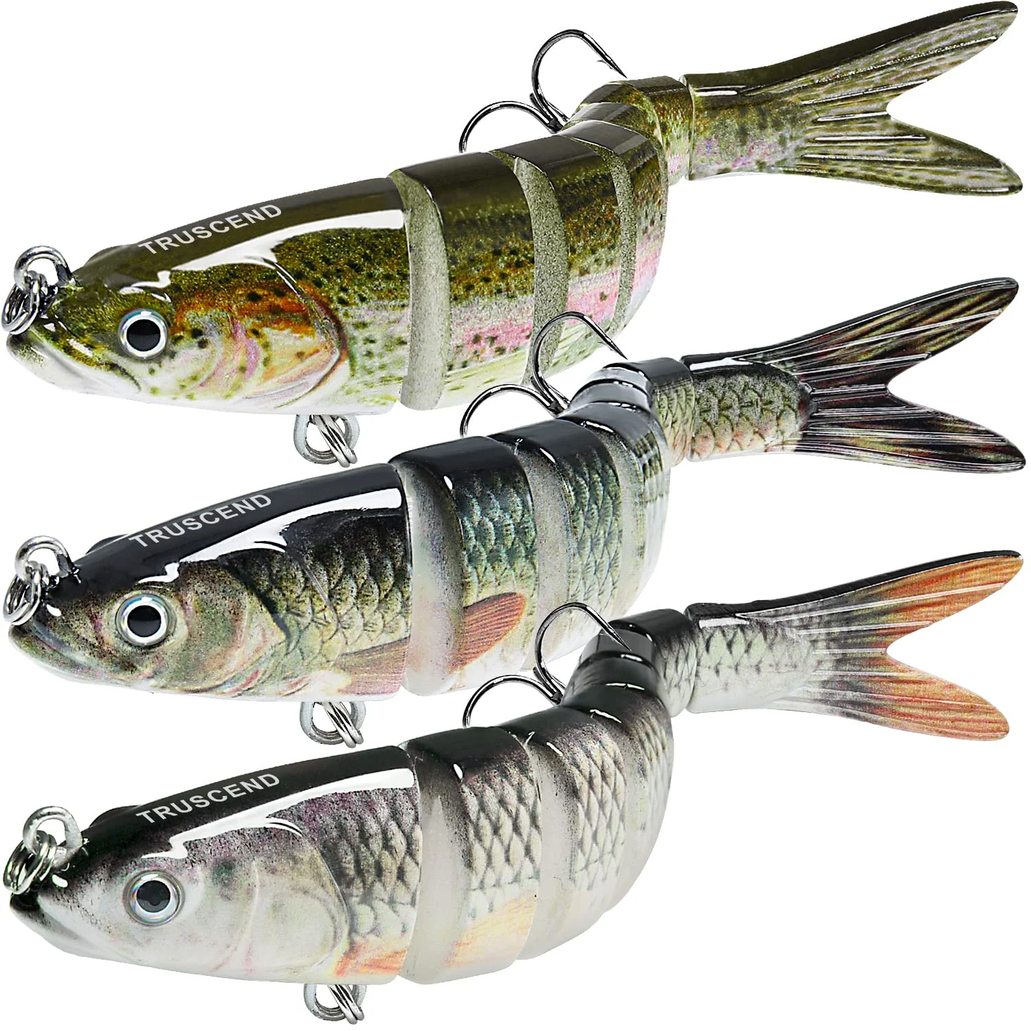 Cherry Bass Trout Multi Jointed Swimbait