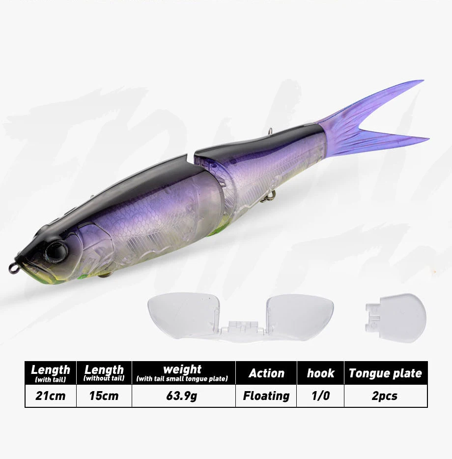 Cheery 210mm 64g Predator Multi Jointed ABS Plastic Hard Lure - view 12