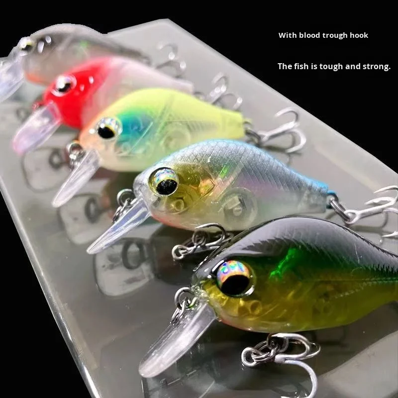 Five and a Half Inch Dull Tin Rock Fat Plastic Minnow Lure - view 3