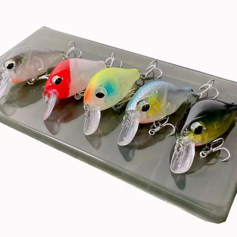 Five and a Half Inch Dull Tin Rock Fat Plastic Minnow Lure - view 8