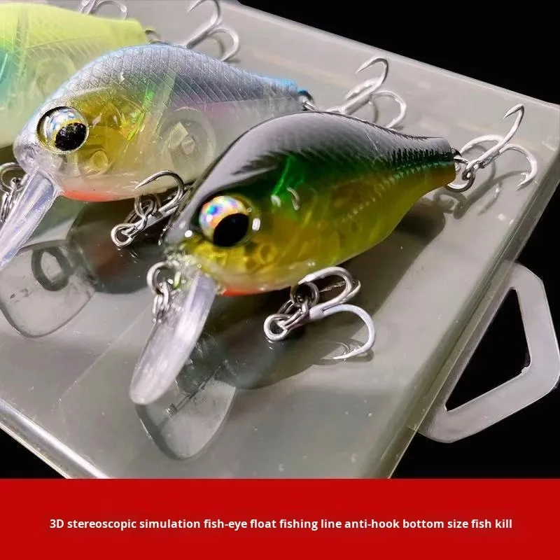 Five and a Half Inch Dull Tin Rock Fat Plastic Minnow Lure - view 9