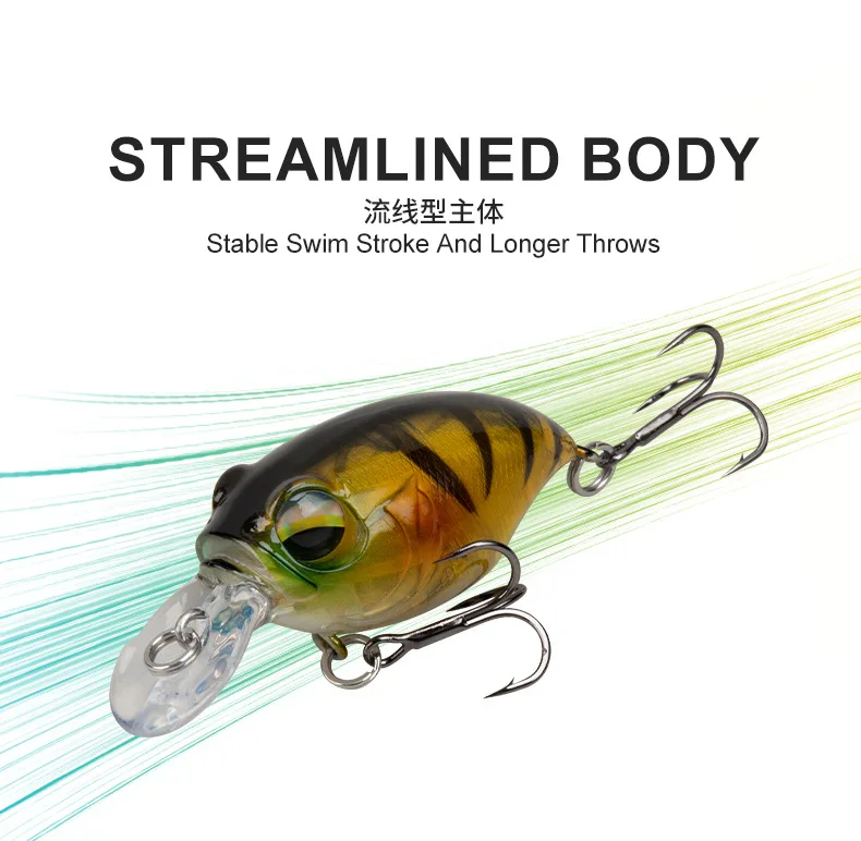 8 8g 43mm Crank Lure with ABS Crankbait - view 9