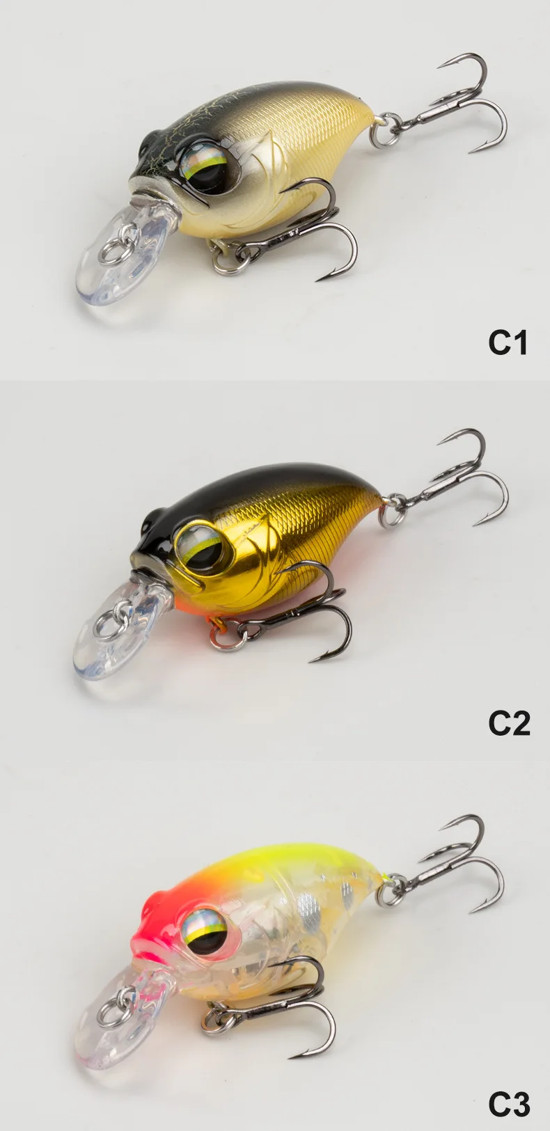 8 8g 43mm Crank Lure with ABS Crankbait - view 12