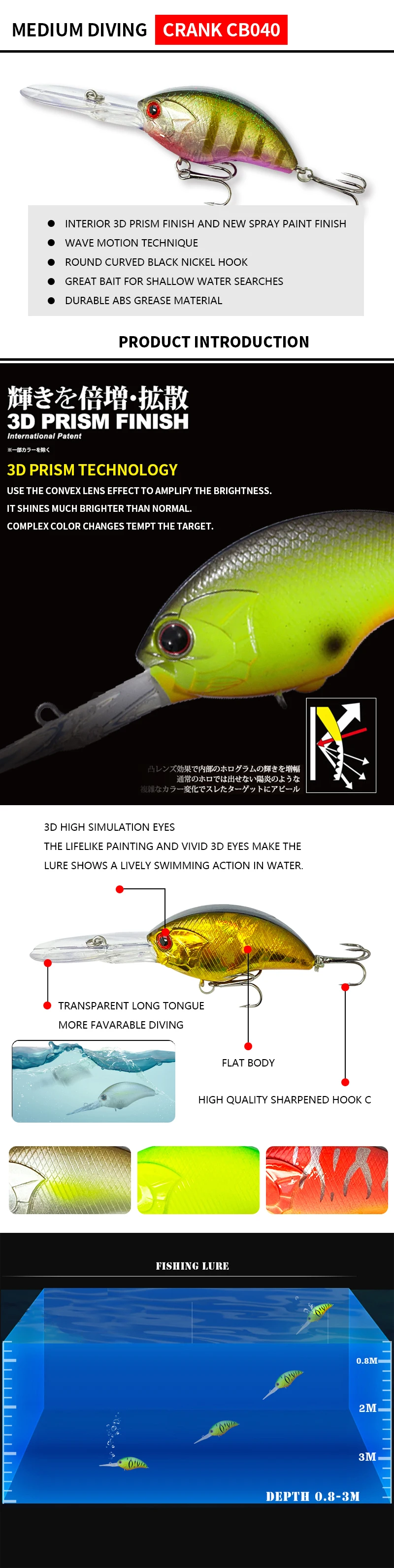 Cheery 11 4G 55mm Hard Bait Lead Minnow Lure - view 7