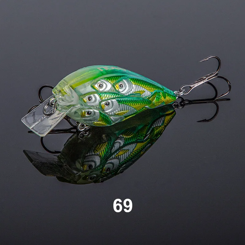 CHEERY Square Bill Crank Bait 60mm ABSPlastic Lure - view 3
