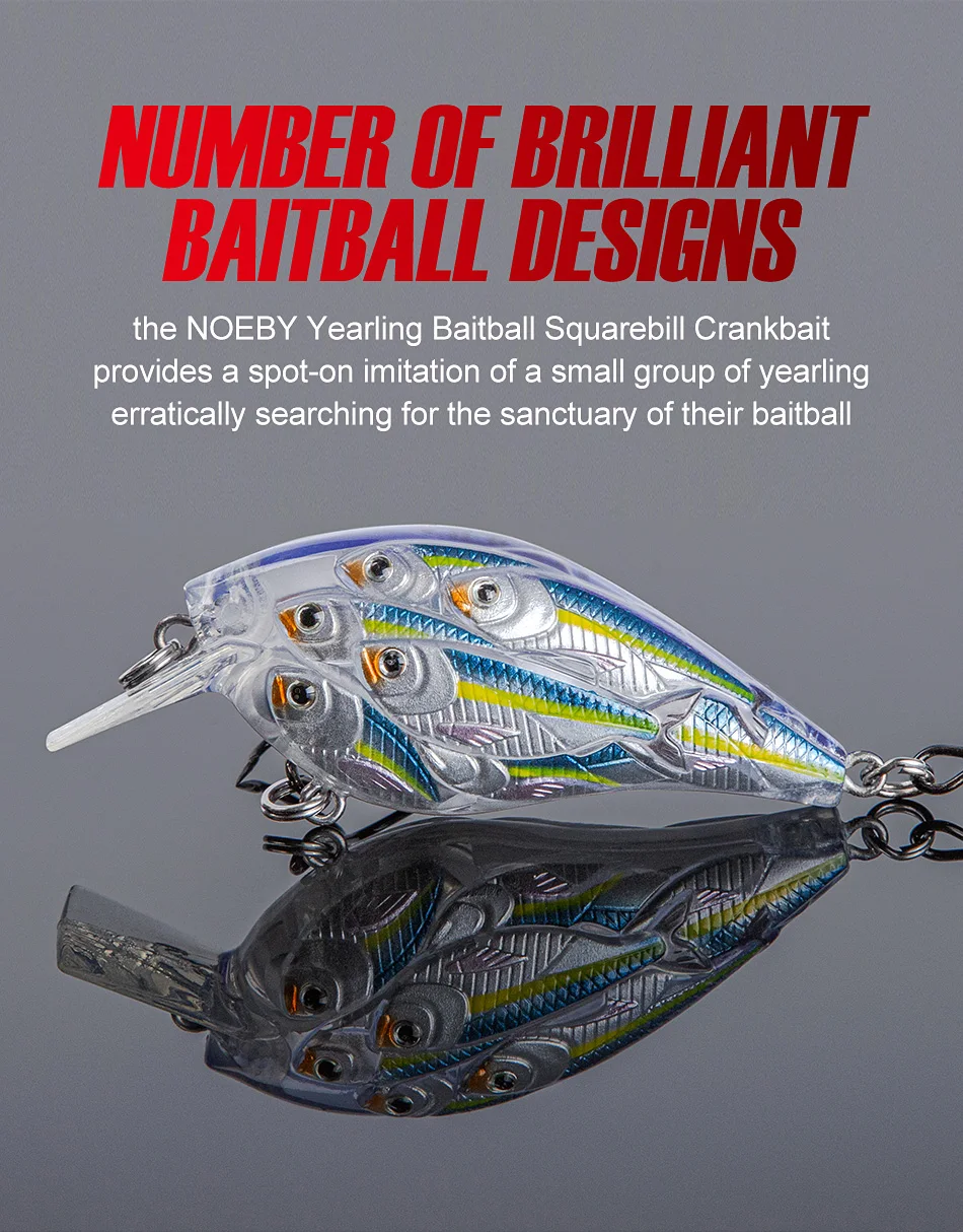 CHEERY Square Bill Crank Bait 60mm ABSPlastic Lure - view 8