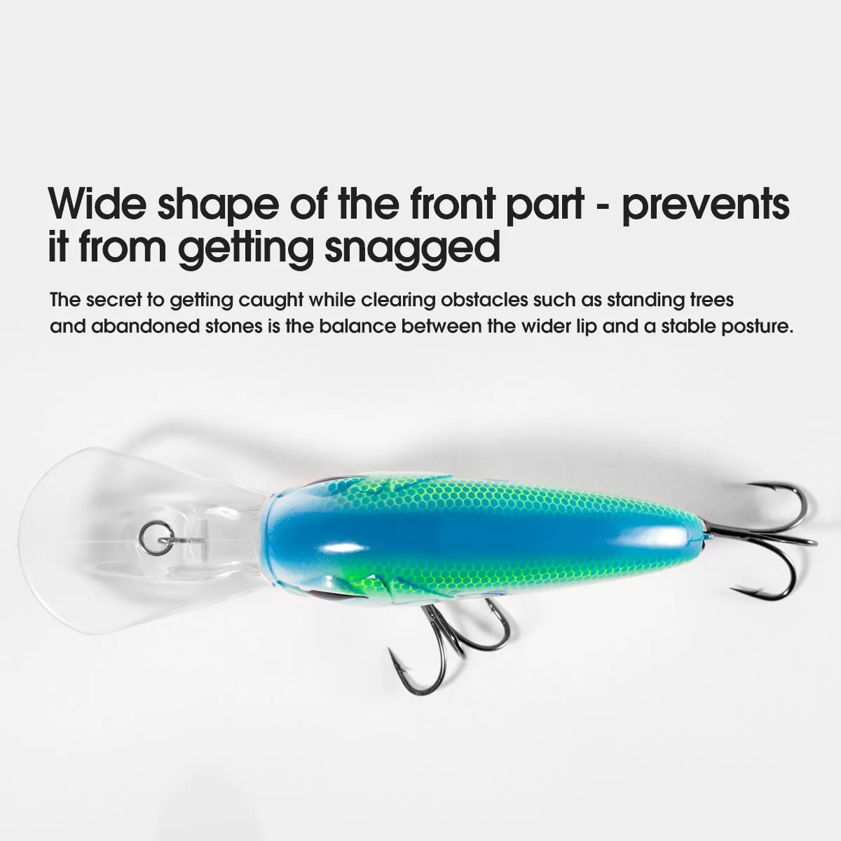 Bass Fishing Lure Hard Bait Lure ABS Crankbait - view 9