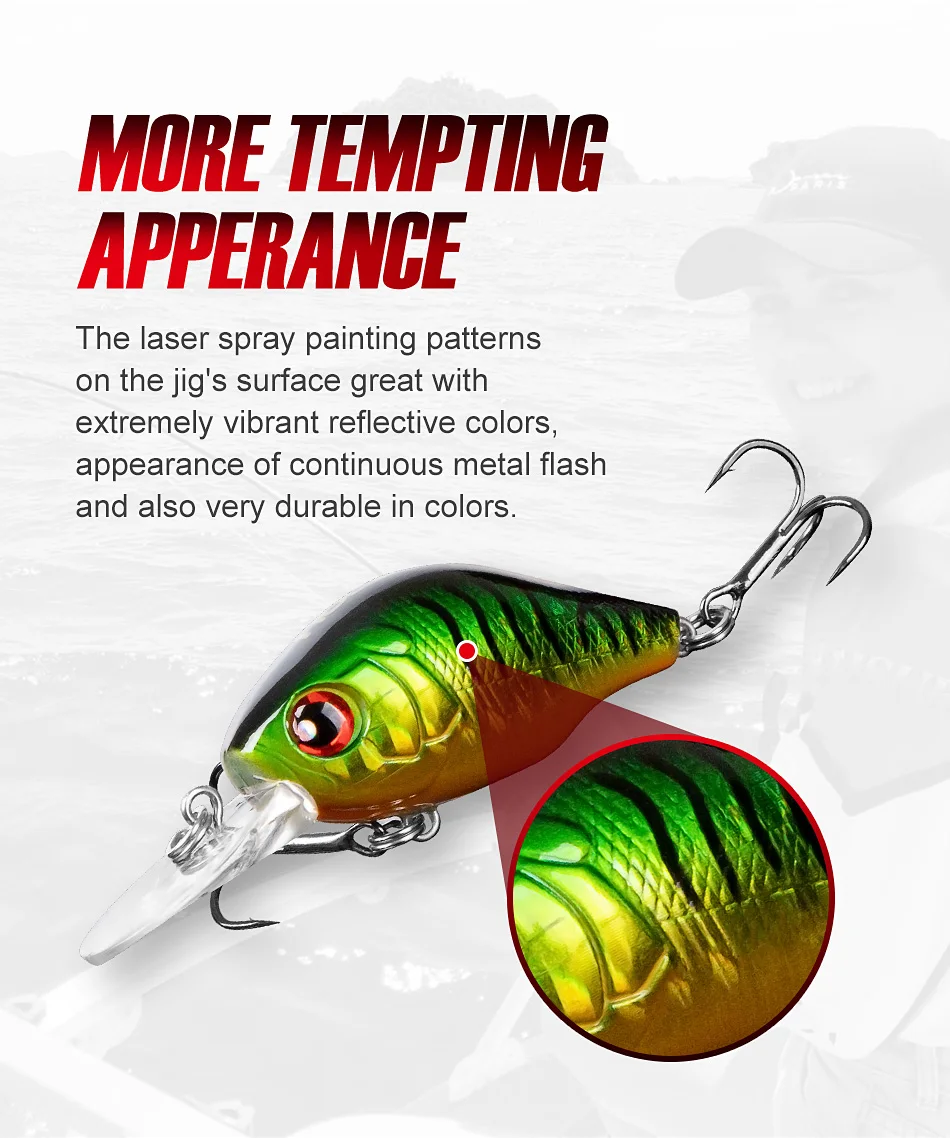 CHEERY Hard Bait Lure Fishing Lures ABS Crankbait - view 7