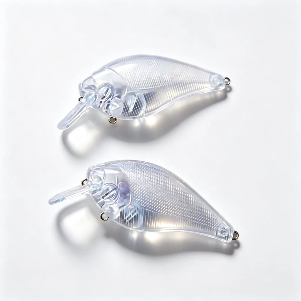 Unpainted Crank Fishing Lure Bait Wobbler