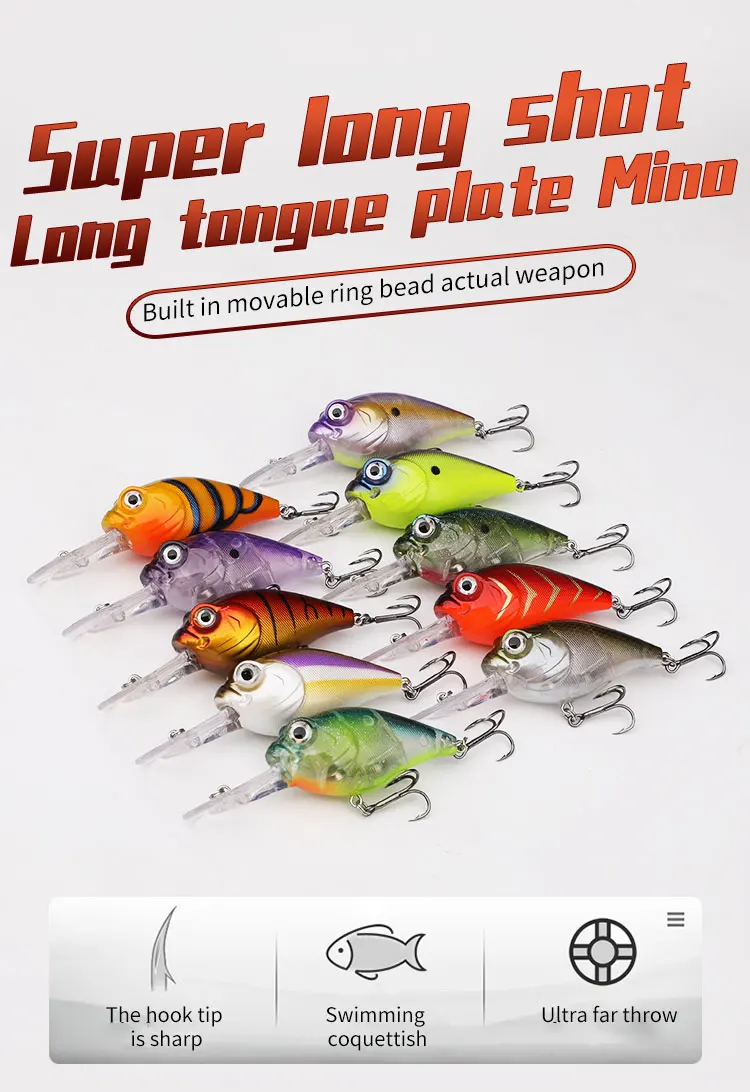 Hard Plastic Baits Big Game Long ABS Various - view 7