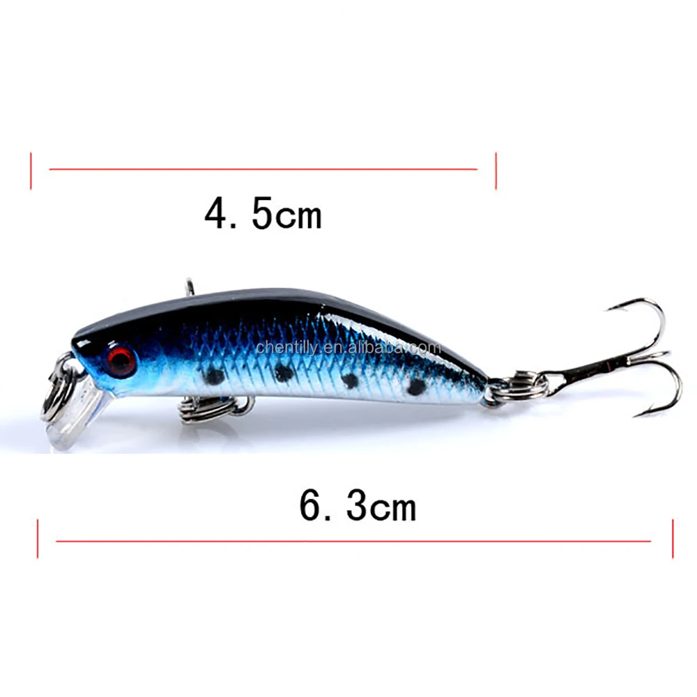 4 5cm 2 8g Artificial Hard Plastic Minnow Lure - view 12
