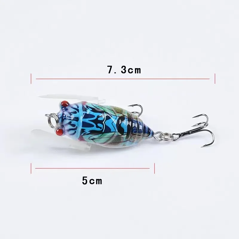 Cicada Lifelike Topwater Fishing Lures Popper ABS Hard Lure - view 6
