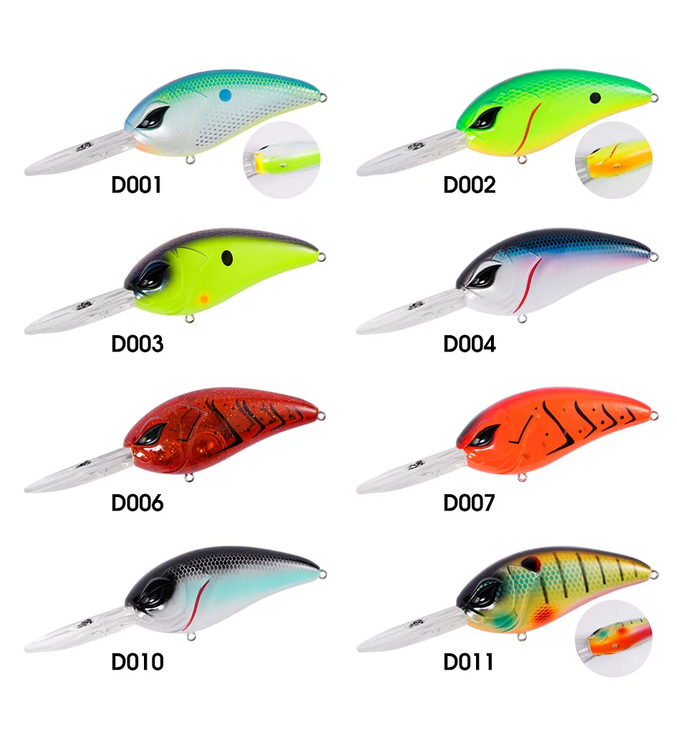 CHEERY Bass Crankbait Trout Magnet Square Stainless Steel, ABS, Various Lure Accessories - view 9