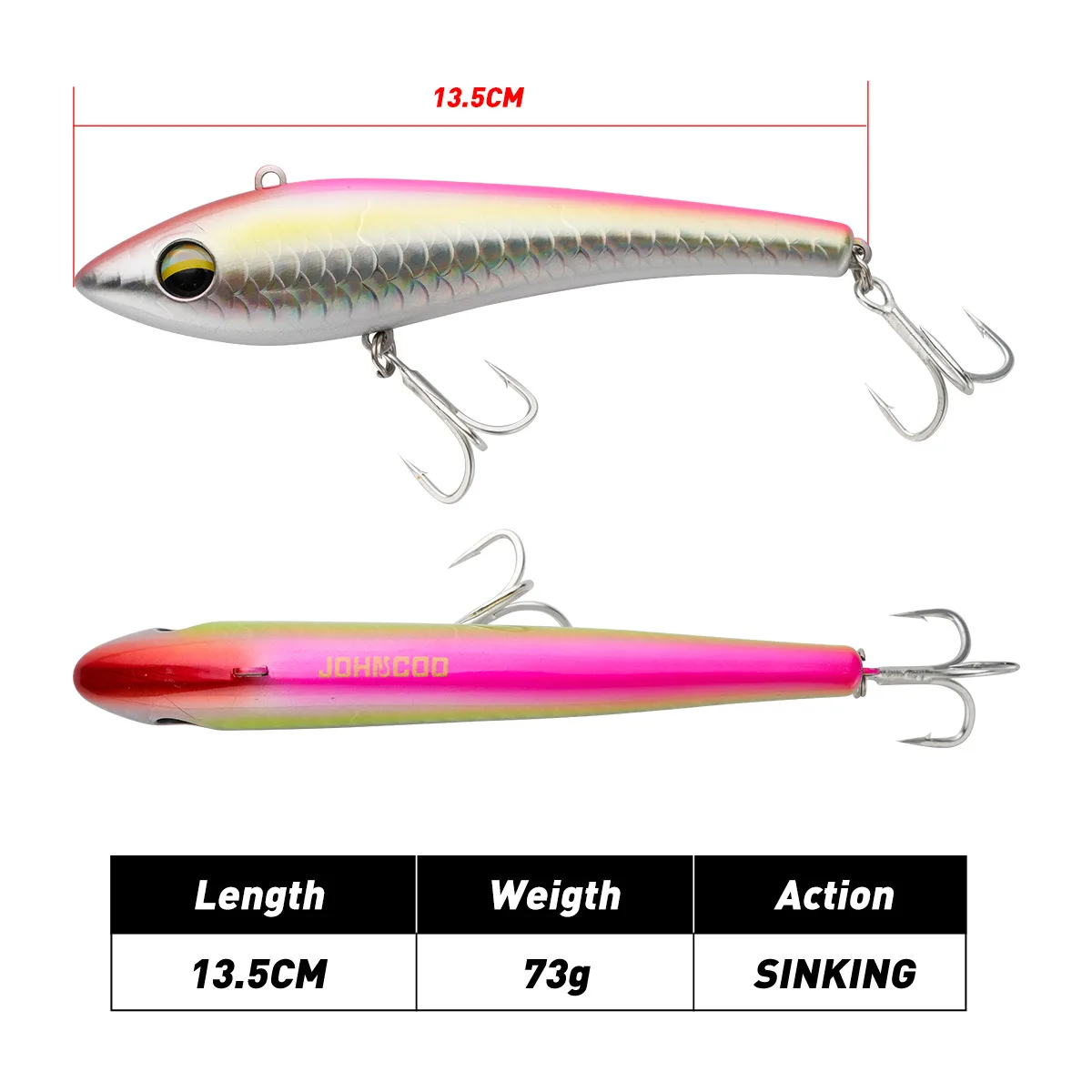 Cheery 13 5cm Sea Fishing Sinking ABS Hard Lure - view 2