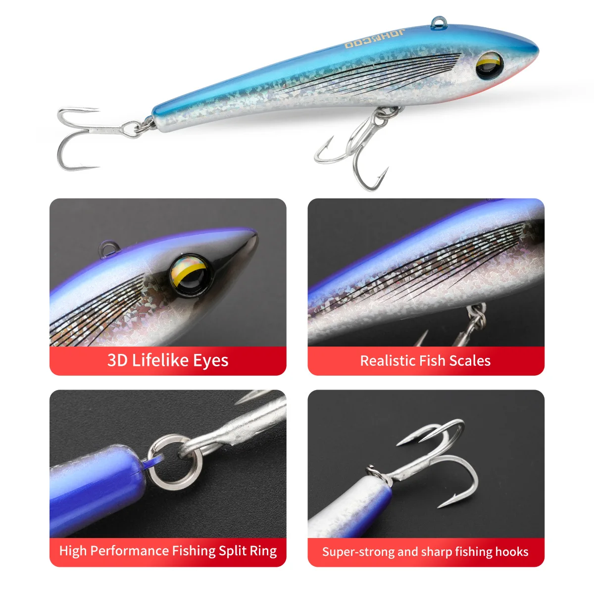 Cheery 13 5cm Sea Fishing Sinking ABS Hard Lure - view 3