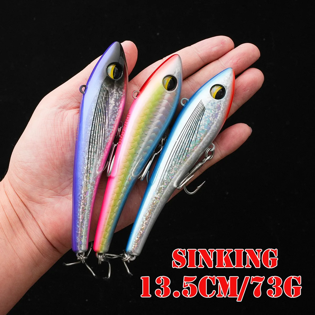 Cheery 13 5cm Sea Fishing Sinking ABS Hard Lure - view 5