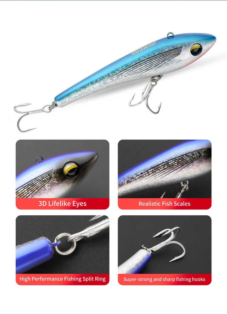 Cheery 13 5cm Sea Fishing Sinking ABS Hard Lure - view 16